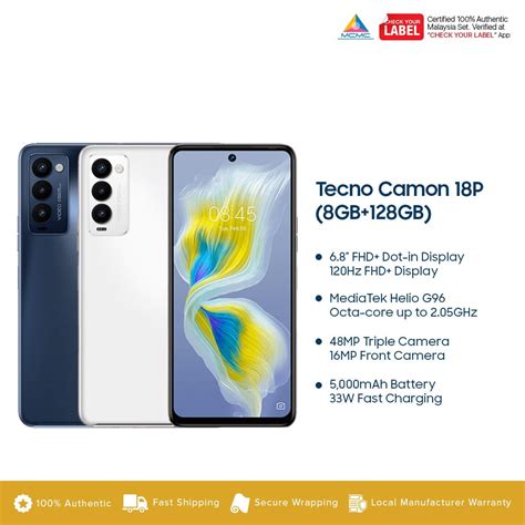 Tecno Camon 18P Specifications, price and features .